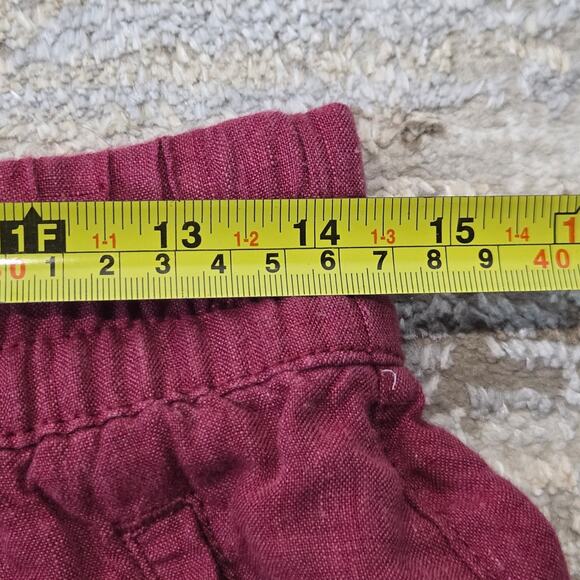 Athleta Retreat Linen Jogger Pants Coffeeberry Casual Resort 4 - Picture 6 of 8
